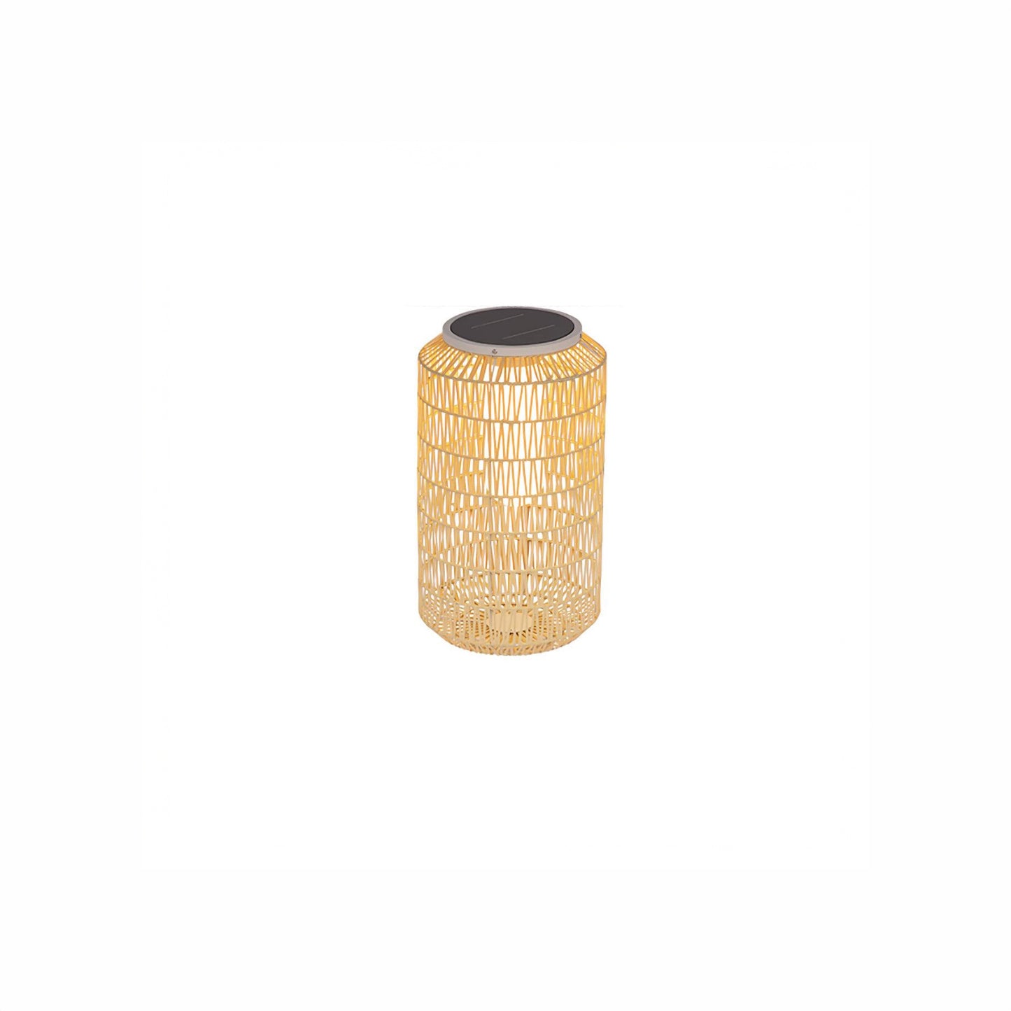 Woven Rattan Rustic Metal Outdoor Lamp