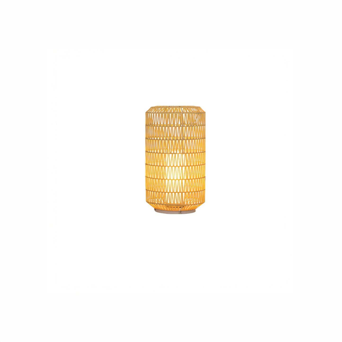 Woven Rattan Rustic Metal Outdoor Lamp