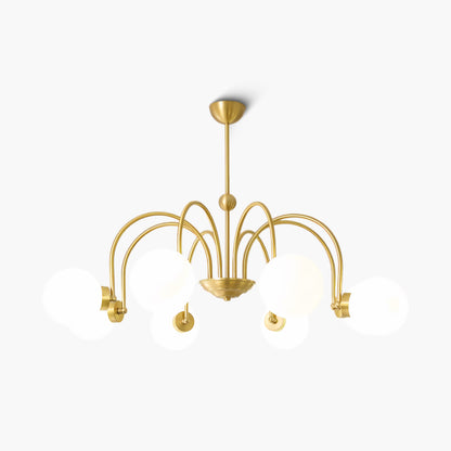 Yisu Brass Vintage Crystal Chandelier