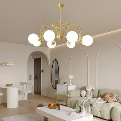 Yisu Brass Vintage Crystal Chandelier