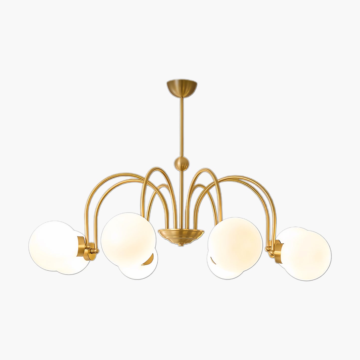 Yisu Brass Vintage Crystal Chandelier