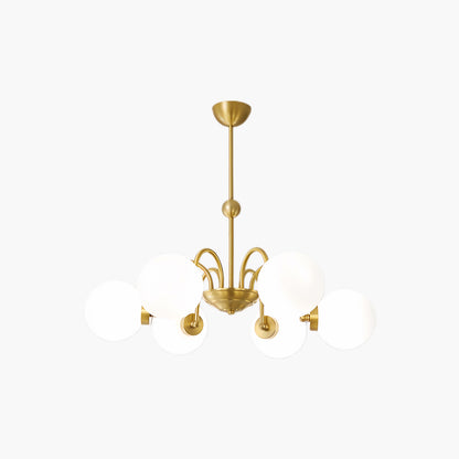 Yisu Brass Vintage Crystal Chandelier