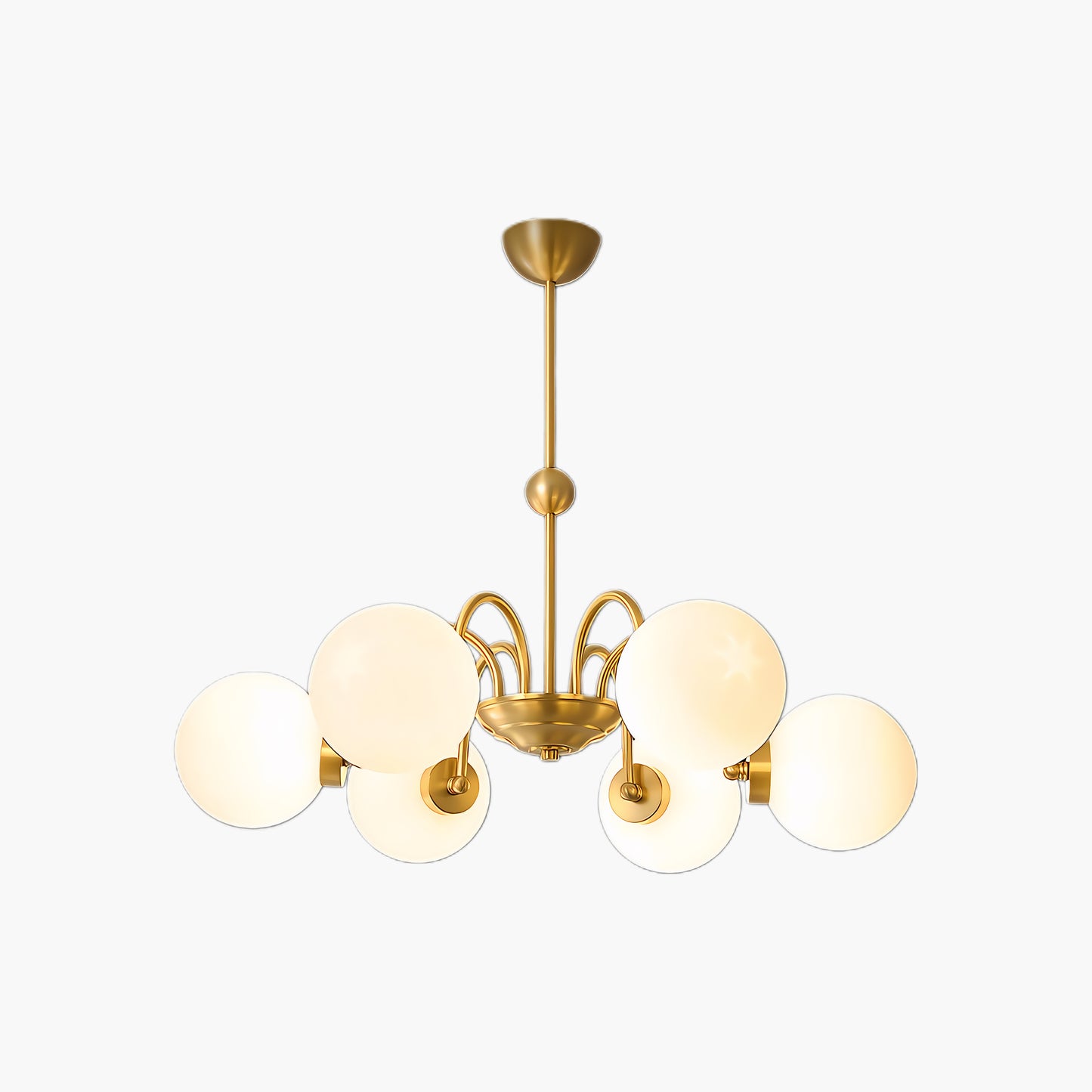 Yisu Brass Vintage Crystal Chandelier