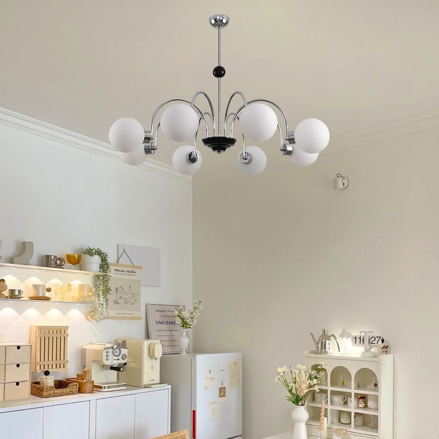 Yisu Mid-century Crystal Chandelier