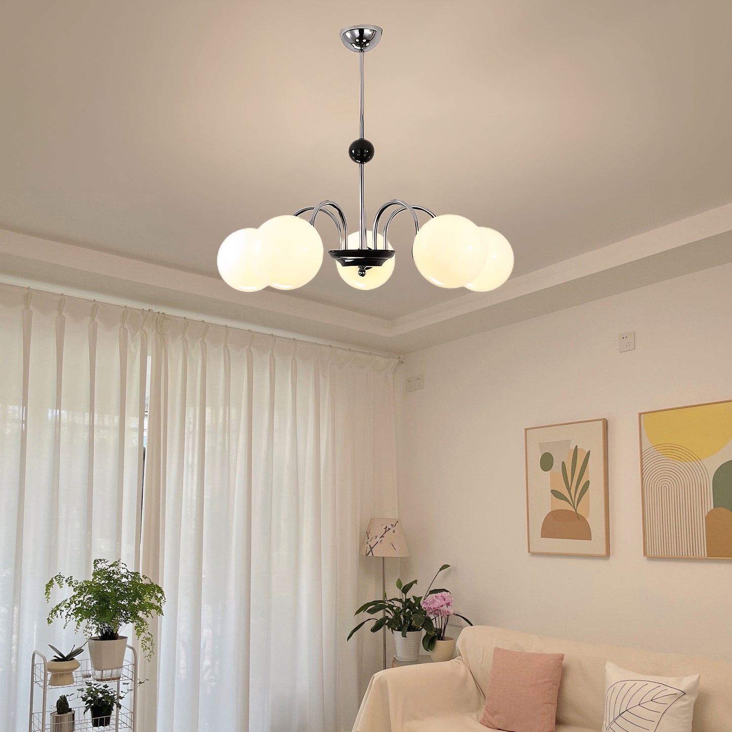 Yisu Mid-century Crystal Chandelier