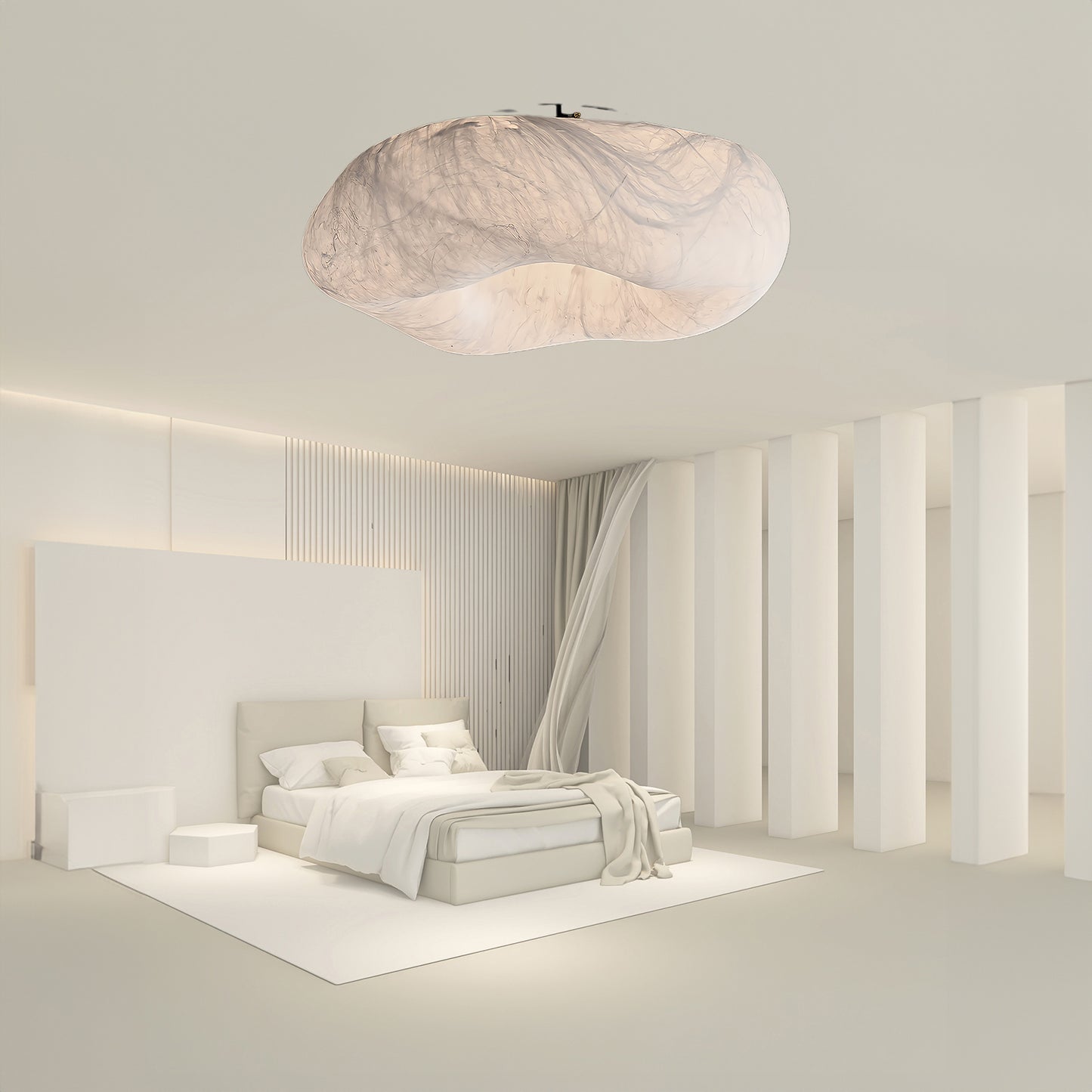 Cloud Silk Luxury Metal Ceiling Lamp