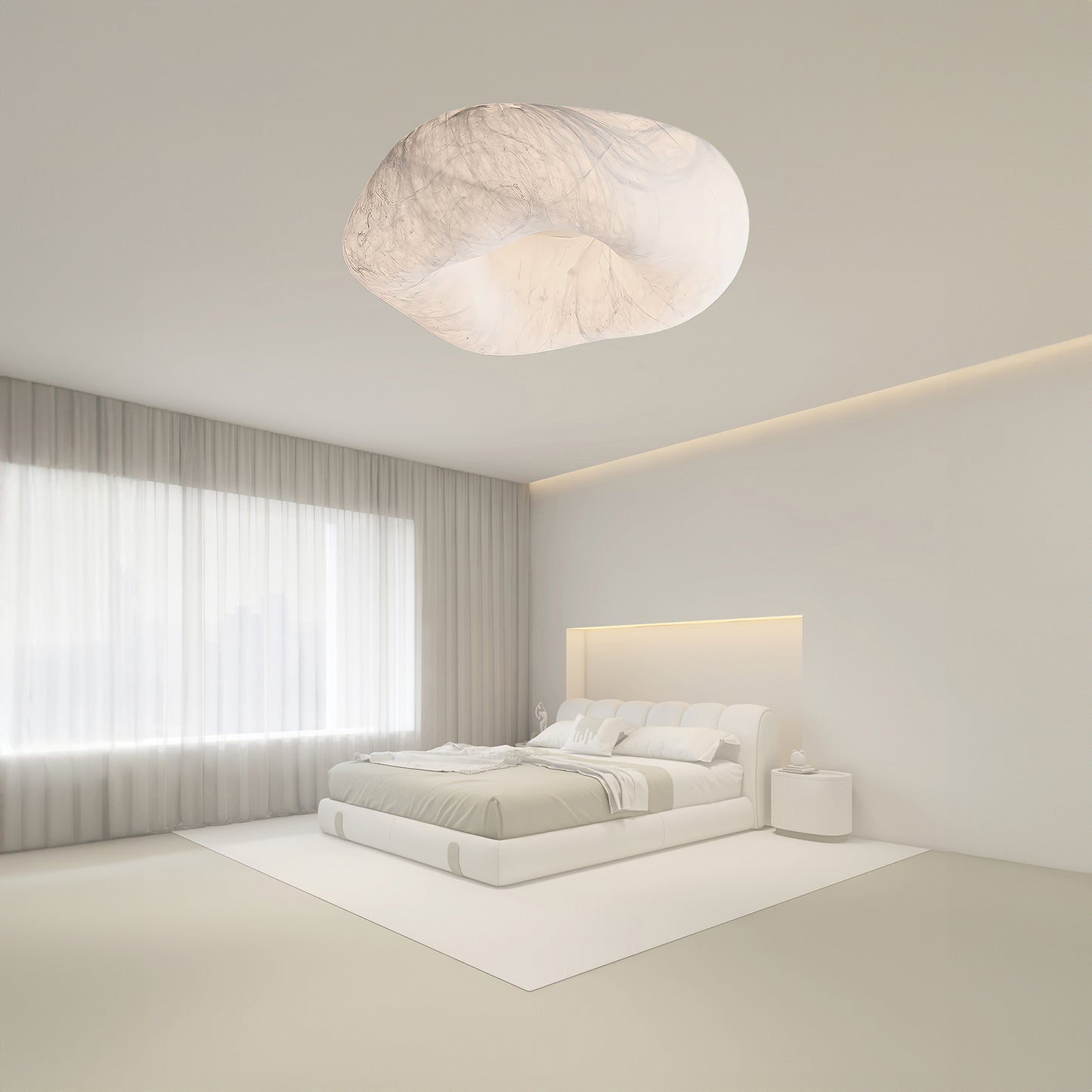 Cloud Silk Luxury Metal Ceiling Lamp