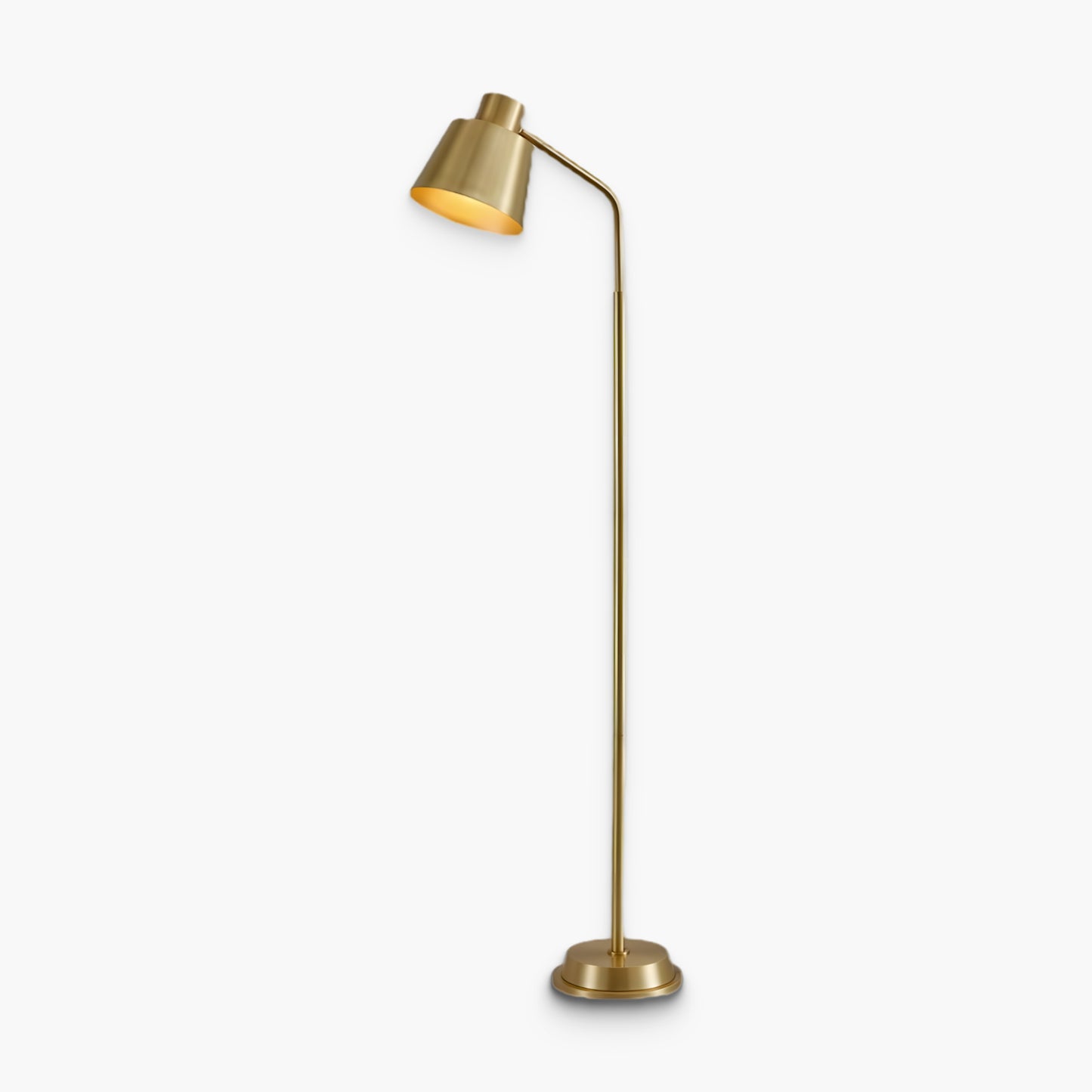 Zeid Minimalist Brass Floor Lamp