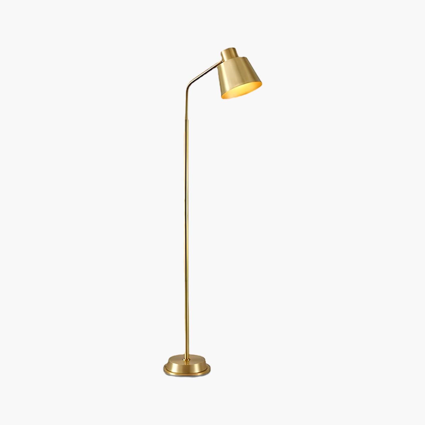 Zeid Minimalist Brass Floor Lamp