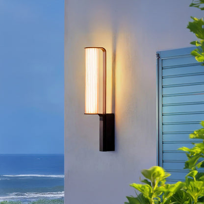 Zenith Arc Contemporary Steel Outdoor LED Sconce