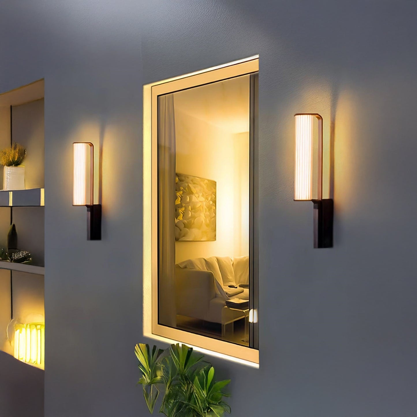 Zenith Arc Contemporary Steel Outdoor LED Sconce