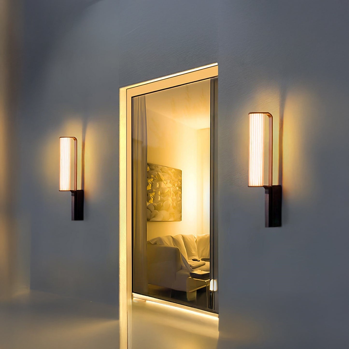 Zenith Arc Contemporary Steel Outdoor LED Sconce