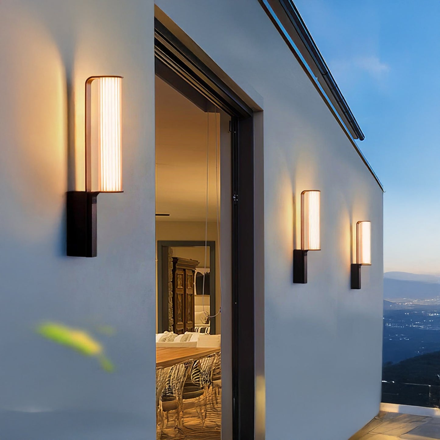 Zenith Arc Contemporary Steel Outdoor LED Sconce